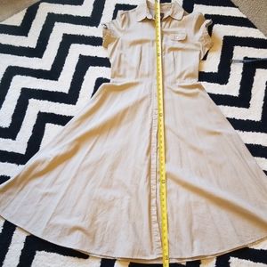 Duck Head Khaki button down fit and flare dress
